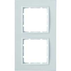 2-fach Rahmen B.7 polarweiß matt 