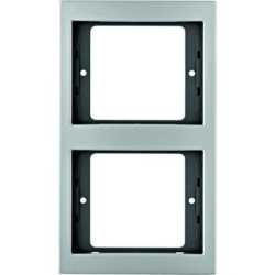 2-fach Rahmen K.5 Alu für senkrechte Montage 