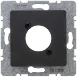 Zentralplatte für XLR-Rundsteckverbinder D-Serie anthrazit 