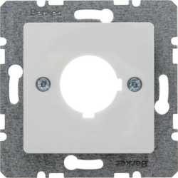 Zentralplatte für Melde- und Befehlsgerät Ø 22,5 mm polarweiß 