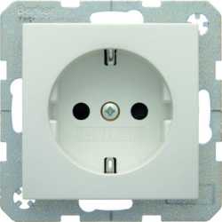 Steckdose SCHUKO S.1/B.3/B.7 polarweiß glänzend 