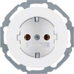 Steckdose SCHUKO Serie R.Classic polarweiß glänzend 