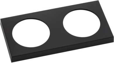 2-fach Rahmen Integro Pure granitschwarz seidenmatt lackiert 