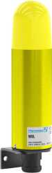 Klassische Warnblitzleuchte im Metallgehäuse 230 V AC GELB 