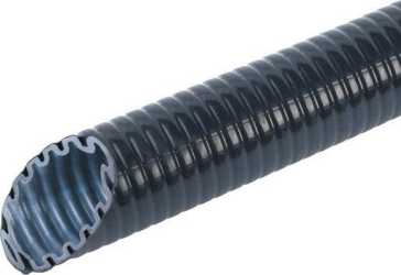 Schweres Kunststoff-Wellrohr 25 biegsam schwarz UV-beständig 