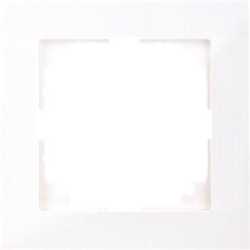 M-Pure Abdeckrahmen 1fach polarweiß 