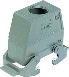 Tüllengehäuse Han 10B hohe Bauform Kabeleingang 1x M25 gerade 