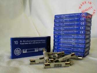 G-Sicherung träge 6,3x32mm 500V 6,3A 