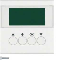 Jalousie Schaltuhr Display S.1 / B.3 / B.7 polarweiß glänzend 