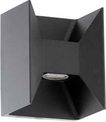 Außen-LED-Wandleuchte anthrazit MORINO LED-Modul 2x2,5W IP44 