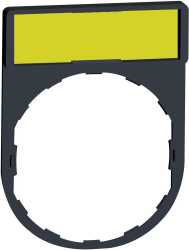 Schildträger mit Schild 30x40 weiß / gelb 