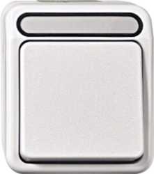 Aus-Wechsel-Kontrollschalter 1‑polig 10 AX AC 250 V lichtgrau Aquastar 