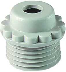 Würgenippel Ausführung mit Loch 132 MG M32x1,5 lichtgrau 