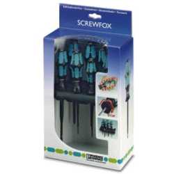 Schraubendreher Set 7-tlg Schlitz/Kreuz-PH/PZ inklusive Rack 