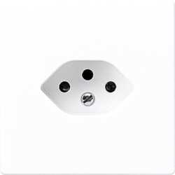 1-fach SEV Steckdose Typ 13 tief alpinweiß 