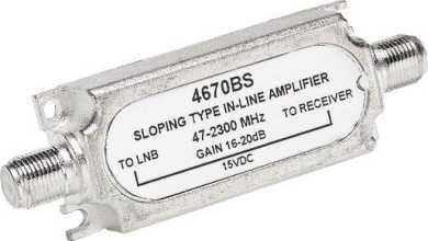 Inlineverstärker SAT + Terr. 47-2300 MHz 16-20dB 