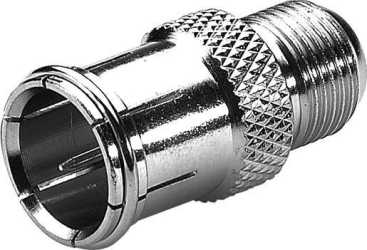 F-Adapter gerade Stecker - Buchse 