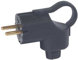 Gummistecker mit Abzuggriff schwarz 