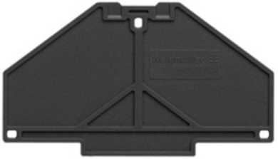 Abschlussplatte (Klemmen) Abschlussplatte 70 x 3 mm schwarz 