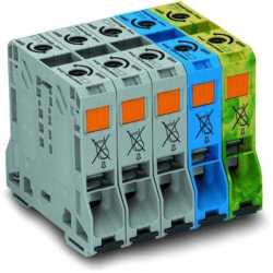 5-Leiter Hochstromklemme Drehstromset 10 - 70 mm² 