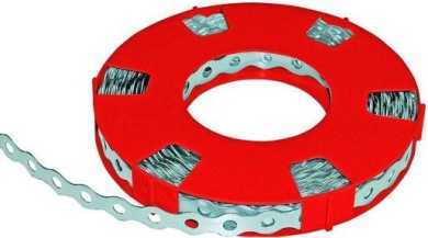 Metallmontageband 12 mm x 0,7 mm Loch 5,1 mm 10 m 