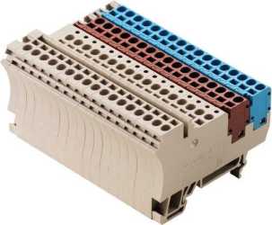 Initiator- Aktor-Reihenklemme 17-polig 