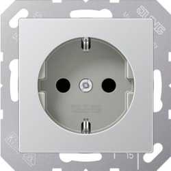 SCHUKO - Steckdose Serie A Aluminium 