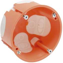 Winddichte Hohlwand-Geräte-Abzweigdose-Unterteil rund Ø 65 mm 