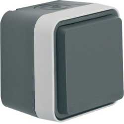 Steckdose SCHUKO mit Klappdeckel AP 