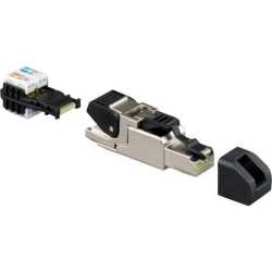 Kat. 6A ISO - Universalstecker RJ45 geschirmt AWG 27 - 22 