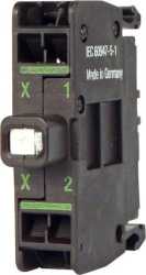 Leuchtelement LED grün Bodenbefestigung 12-30VAC/DC Federzuganschluss 