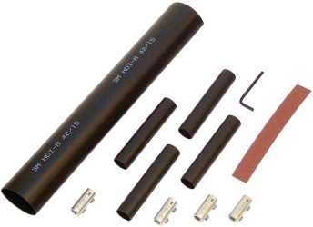 Warmschrumpf-Verbindungsgarnitur m.Schraubverbinder f. 5x1,5mm²-5x6mm² 