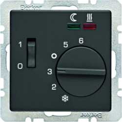 Fußbodentemperaturregler mit Schließer Zentralstück Wippschalter Be 