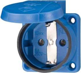 Anbaudose SCHUKO 16A2p+E 230V IP54,BL 