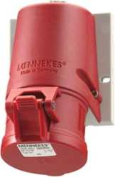 CEE-Wandsteckdose TwinCONTACT 16A 4p 400V 6h IP44 