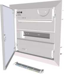 Hohlwand Kleinverteiler mit flacher Stahlblechtür 1-reihig 