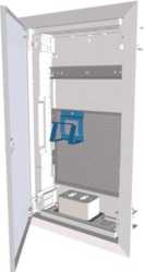 Unterputz Kleinverteiler Multimedia mit flacher Stahlblechtür 3-reihig 