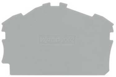 Abschluss- / Zwischenplatte 0,8 mm grau 