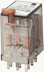 Industrierelais steckbar 3W 10A 230VAC Prüftaste Serie 55 