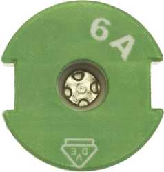 Passeinsatz für Sicherung Niederspannung 6 A AC 500 V D2 IEC 
