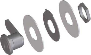 Schloss-Set für Stahlblechtür des KLV-UP (HW) gleichschließend 