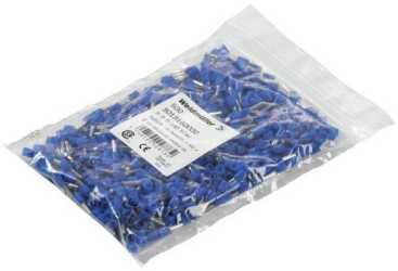 Aderendhülse Zwillings-Aderendhülse 1.5 mm² Abisolierlänge 15 mm schwarz 