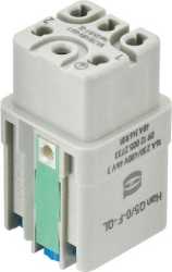 Kontakteinsatz Han Q Han-Quick Lock Anschluss Kontaktanzahl 5/0 1 