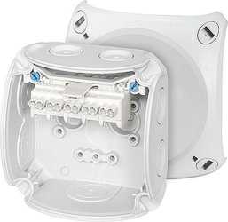 Kabelabzweigkasten grau 93 x 93 x 62 mm IP66 