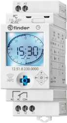 Schaltuhr Reiheneinbau 1W - Wochenprogramm Joystick / NFC progr. Android / iOS 