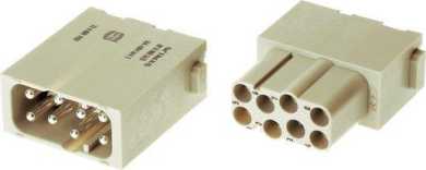 Han EE Modul Stift 8 Kontakte 16 A 400 V 