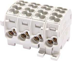 Hauptleitungsklemme BGV A2 25 mm² 4-polig grau - grau - grau - grau 