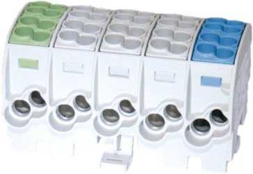 E-Term Hauptleitungsklemme ZK Al/Cu fingersicher 5pol/4-fach 25mm² 