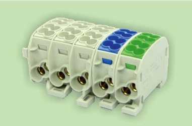 E-Term Hauptleitungsklemme ZK 35/5 5x4 Al/Cu 080250-3-3 gn-gr-gr-gr-bl 