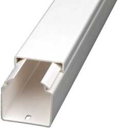 Profiline Leitungsführungskanal Ober- und Unterteil 40x40 reinweiß 
